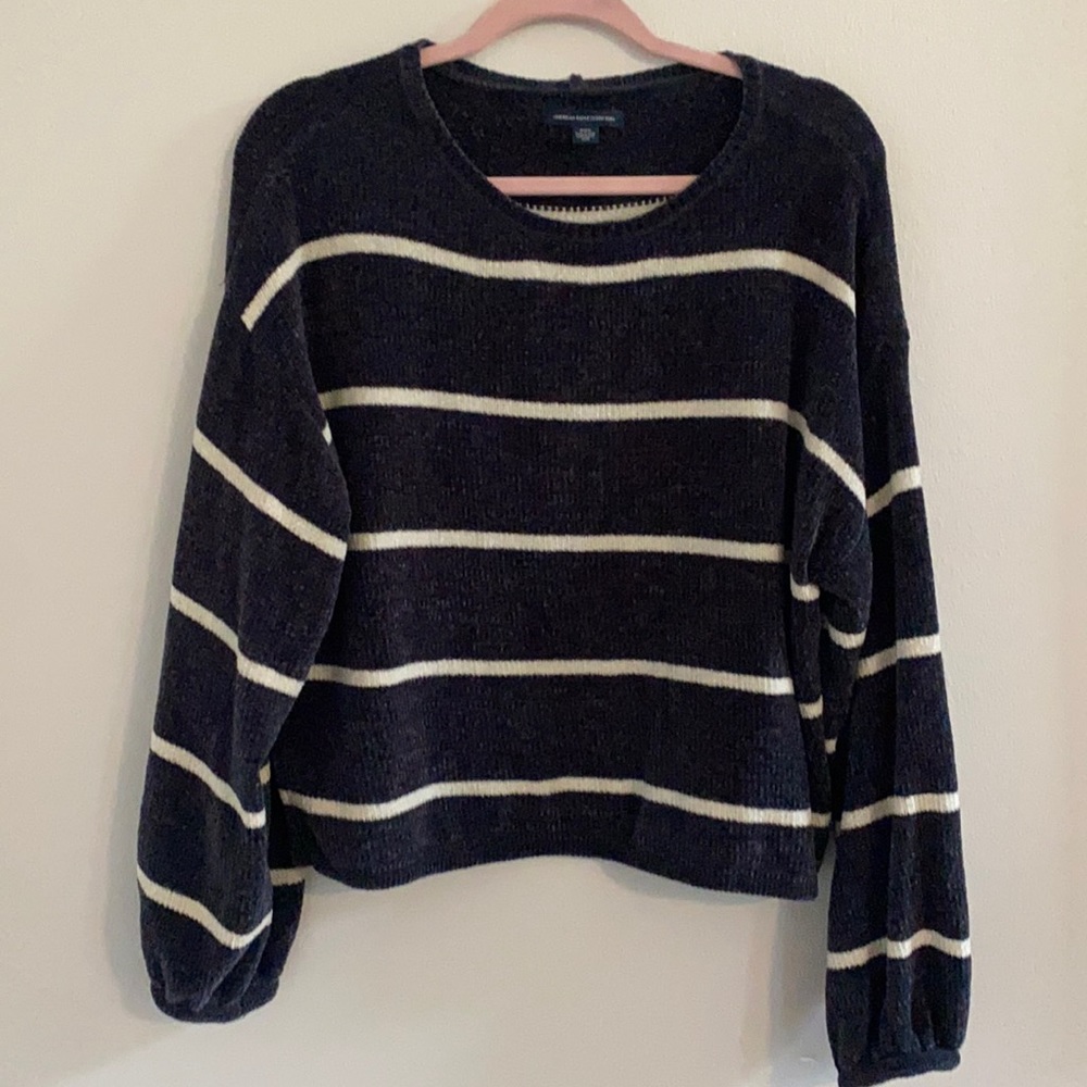 American eagle soft striped sweater
